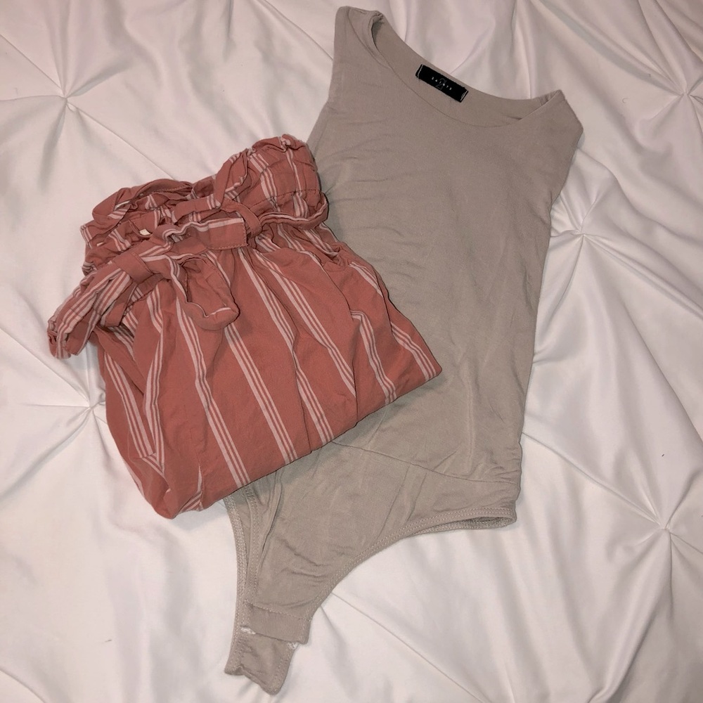 Paper bag pants & bodysuit✨